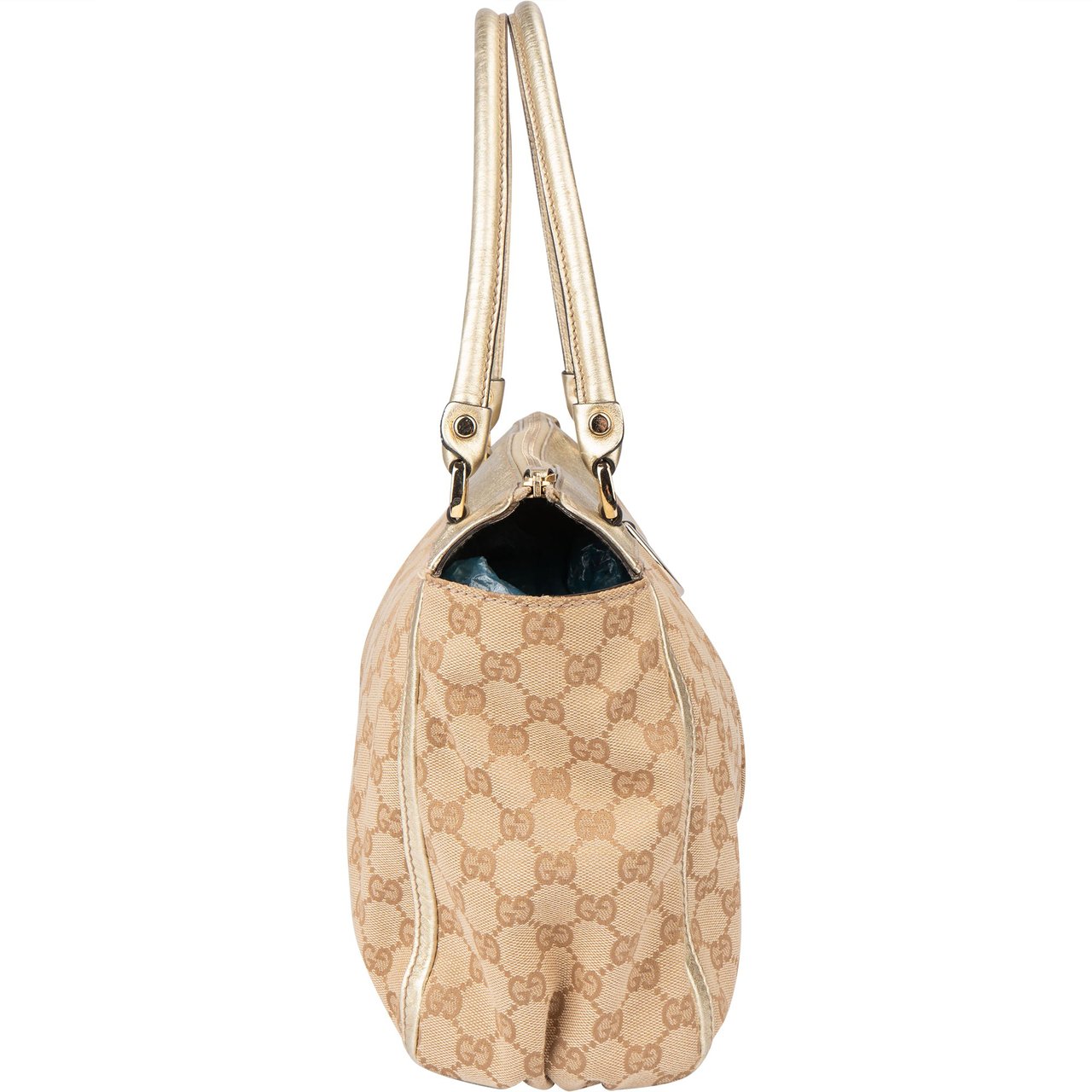 Gucci Gucci GG Monogram Abbey Handbag Bruin