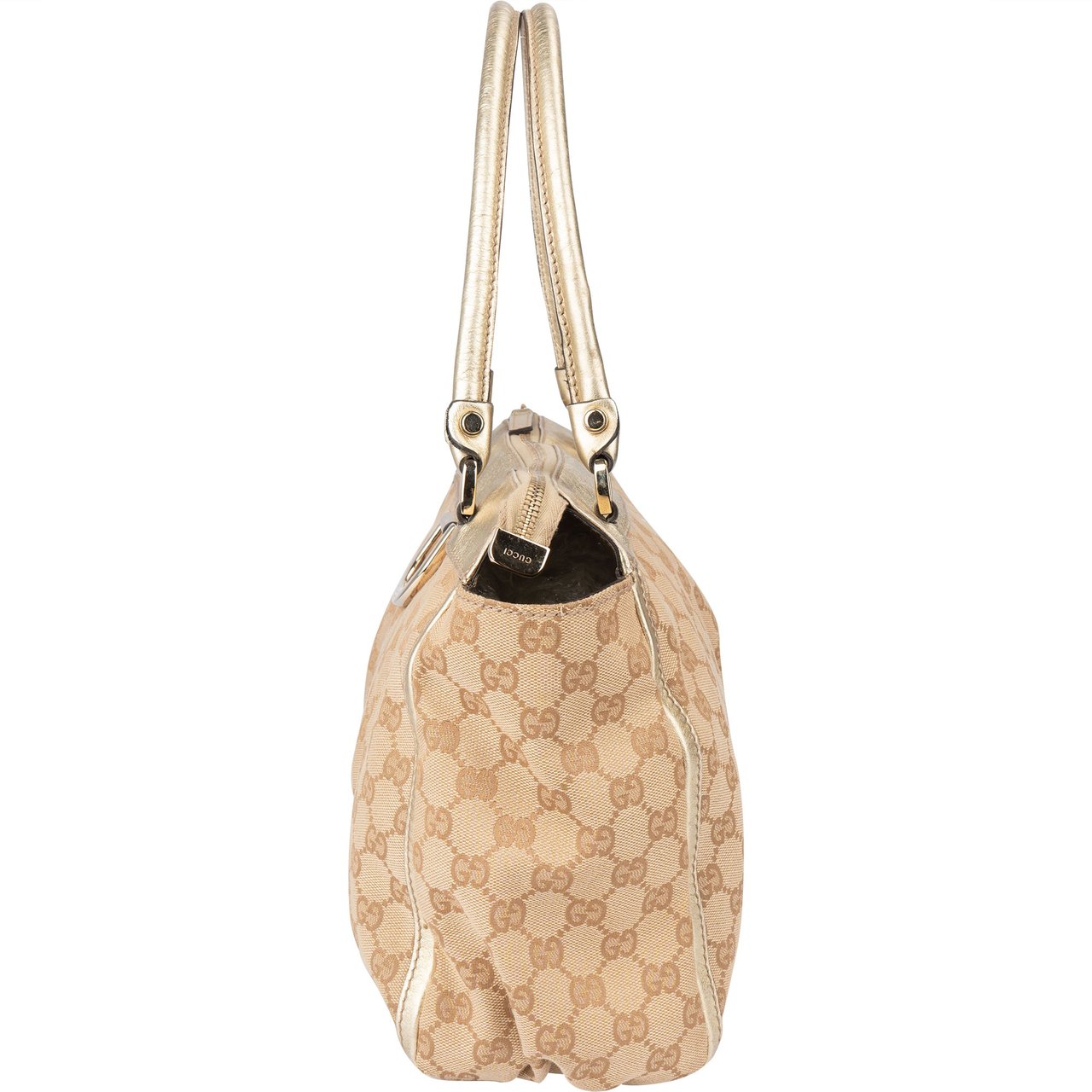 Gucci Gucci GG Monogram Abbey Handbag Bruin