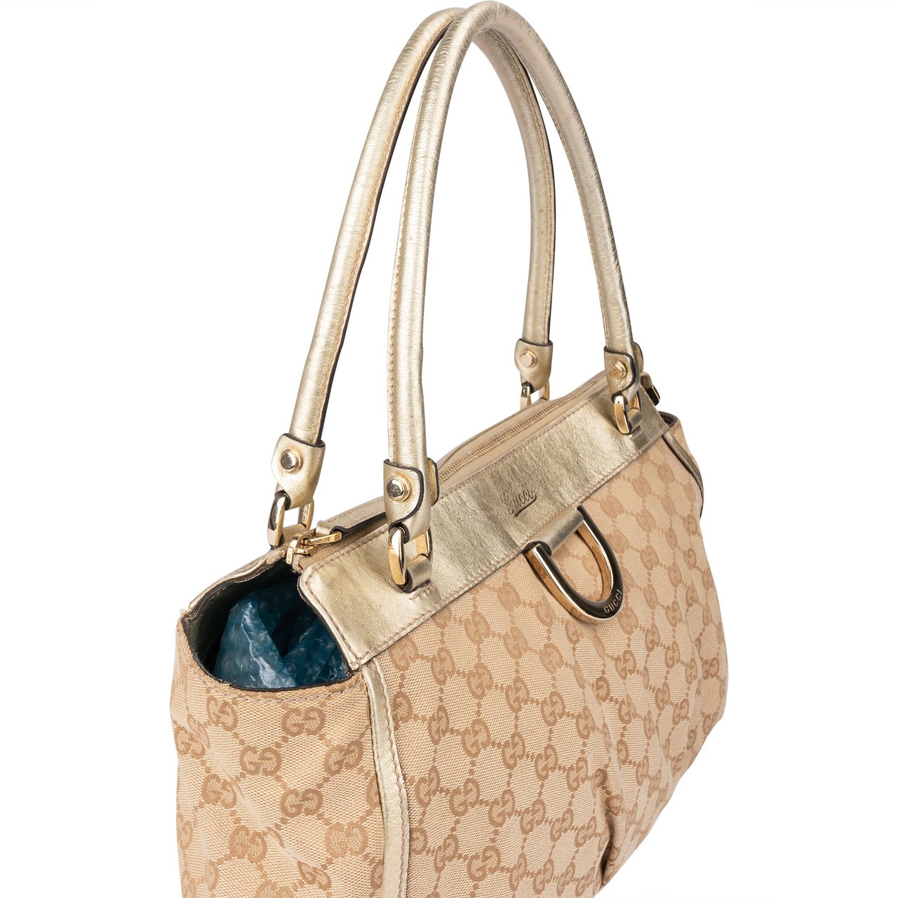 Gucci Gucci GG Monogram Abbey Handbag Bruin