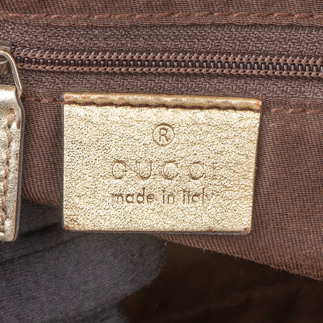 Gucci Gucci GG Monogram Abbey Handbag Bruin