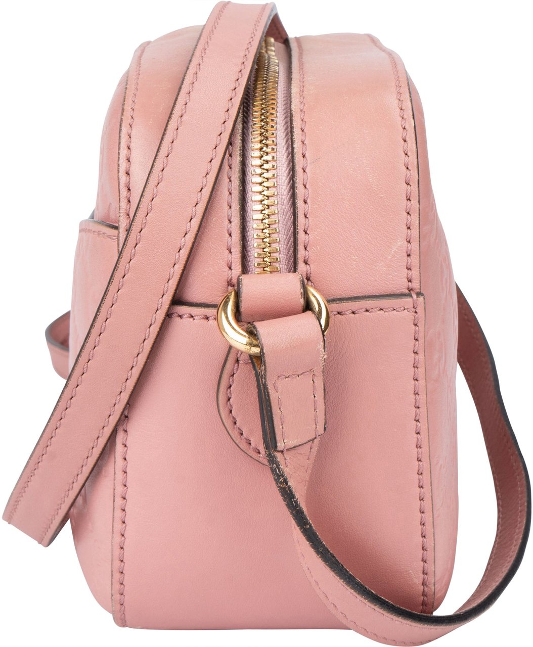 Gucci Gucci Pink GG Monogram Guccissima Crossbody Bag Roze