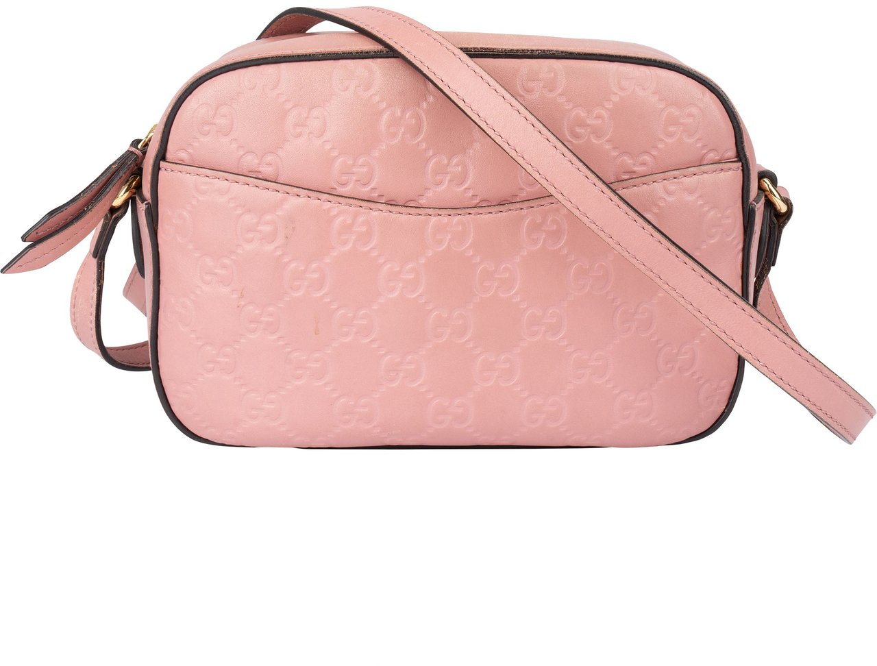 Gucci Gucci Pink GG Monogram Guccissima Crossbody Bag Roze