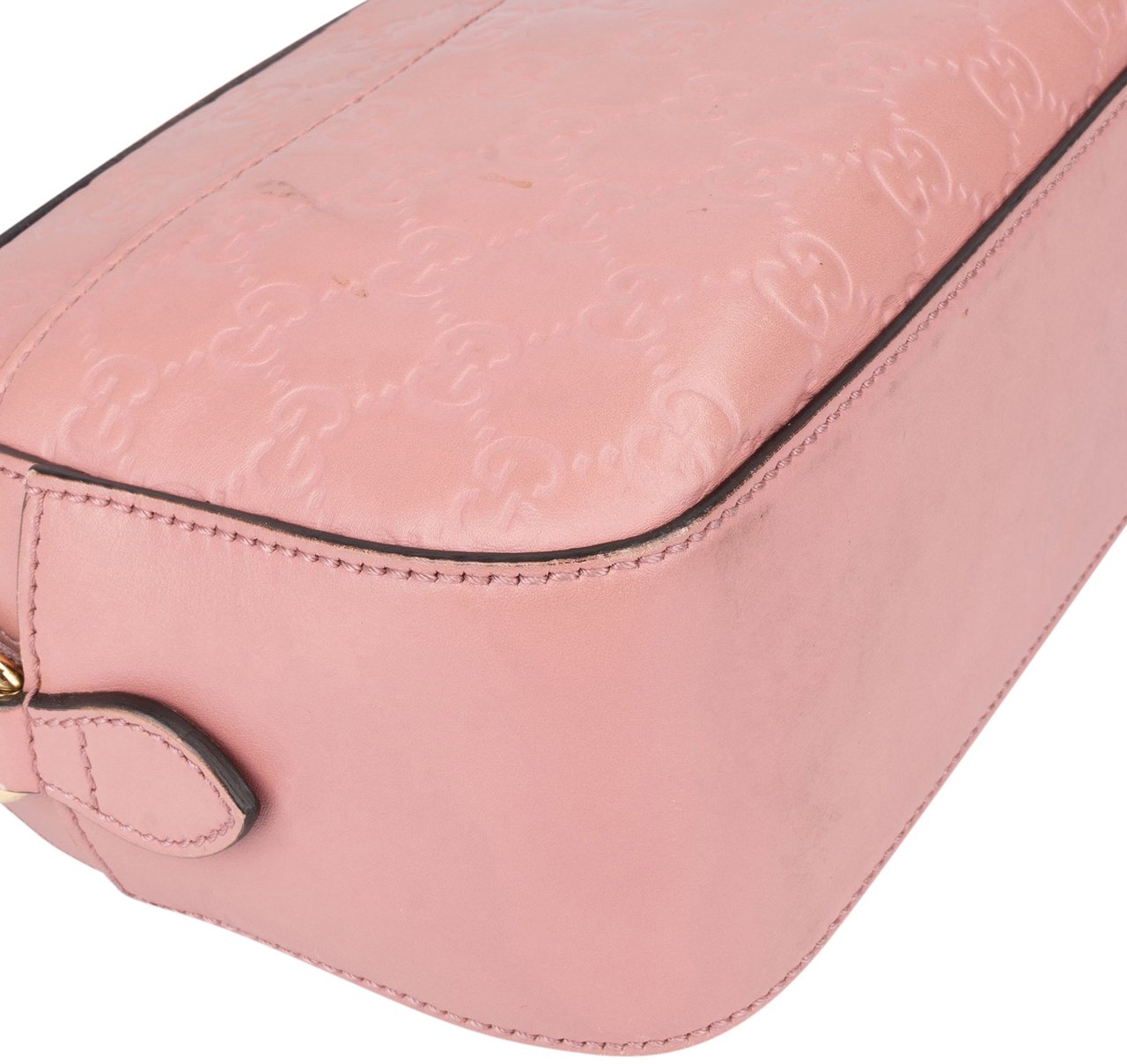 Gucci Gucci Pink GG Monogram Guccissima Crossbody Bag Roze