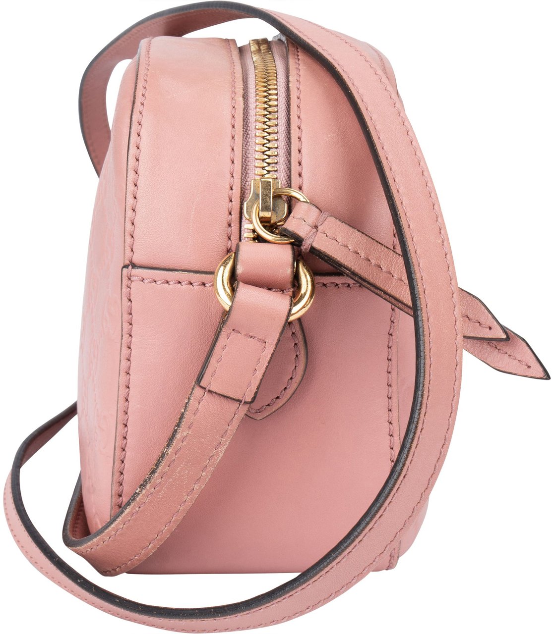 Gucci Gucci Pink GG Monogram Guccissima Crossbody Bag Roze