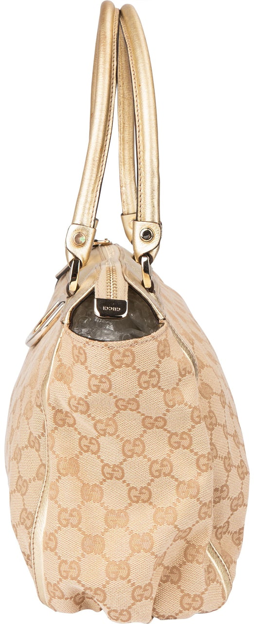 Gucci GG Monogram Abbey Handbag Beige