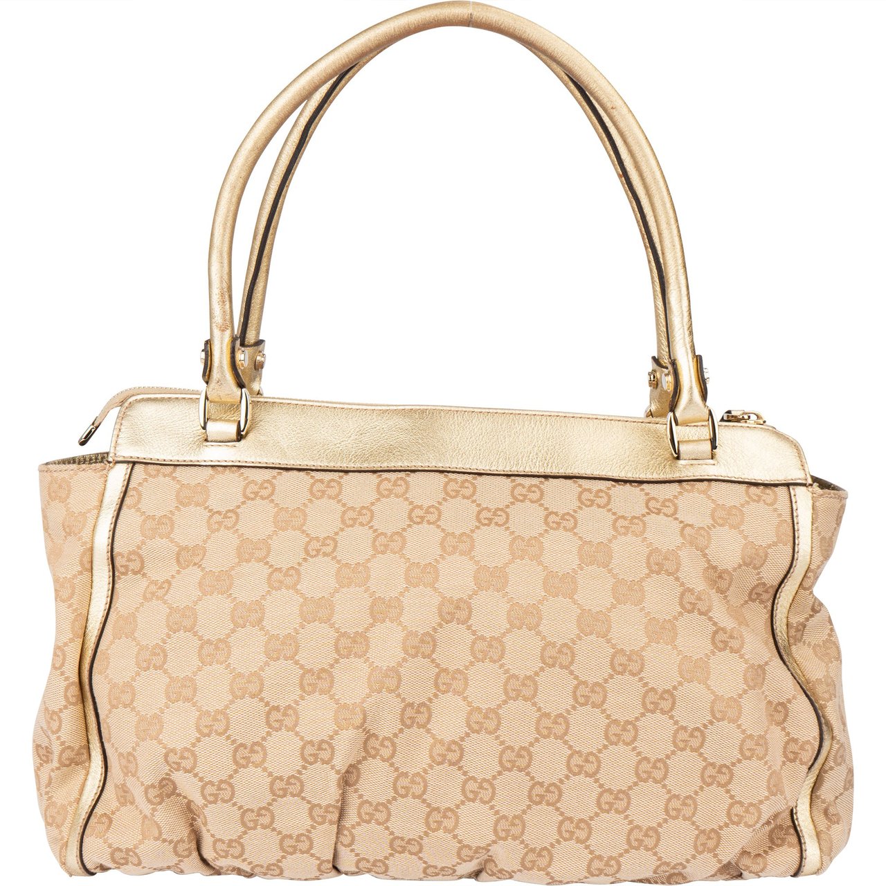 Gucci Gucci GG Monogram Abbey Handbag Beige
