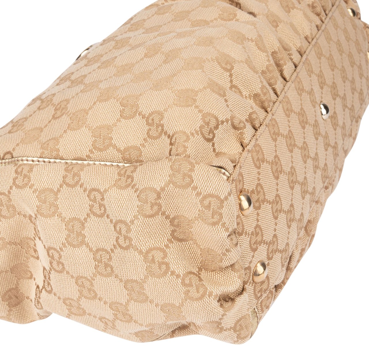 Gucci Gucci GG Monogram Abbey Handbag Beige