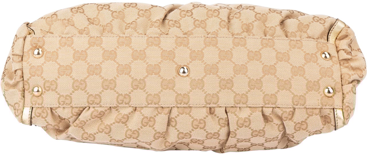 Gucci Gucci GG Monogram Abbey Handbag Beige
