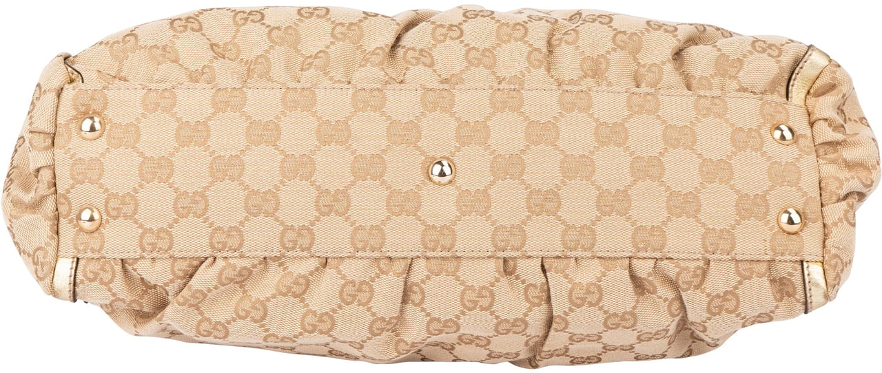 Gucci GG Monogram Abbey Handbag Beige