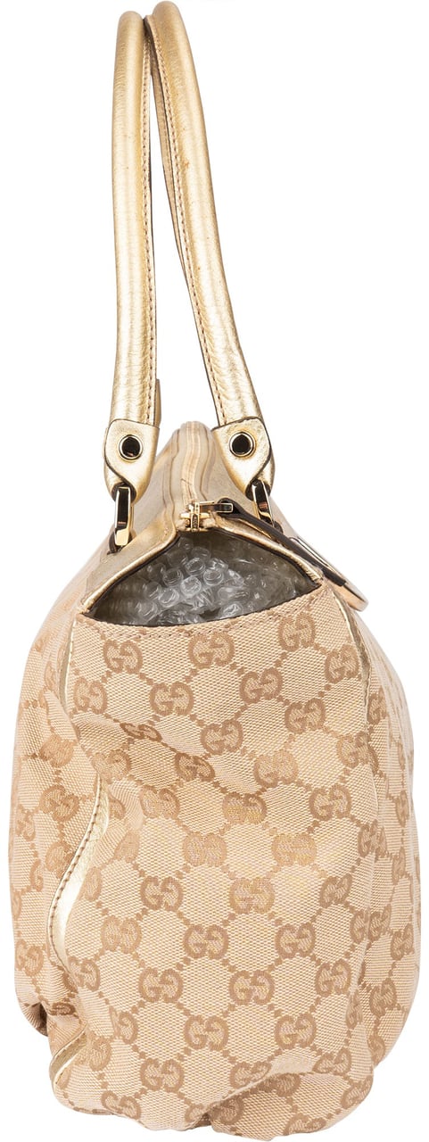 Gucci Gucci GG Monogram Abbey Handbag Beige