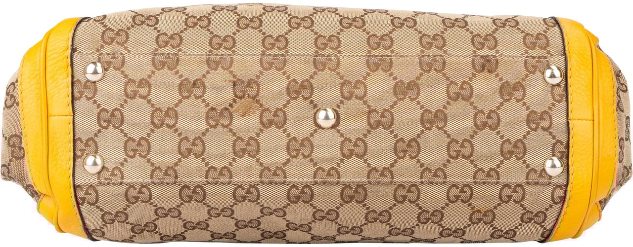 Gucci Gucci GG Monogram Bamboo Handbag Bruin