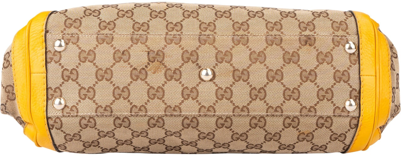 Gucci GG Monogram Bamboo Handbag Bruin