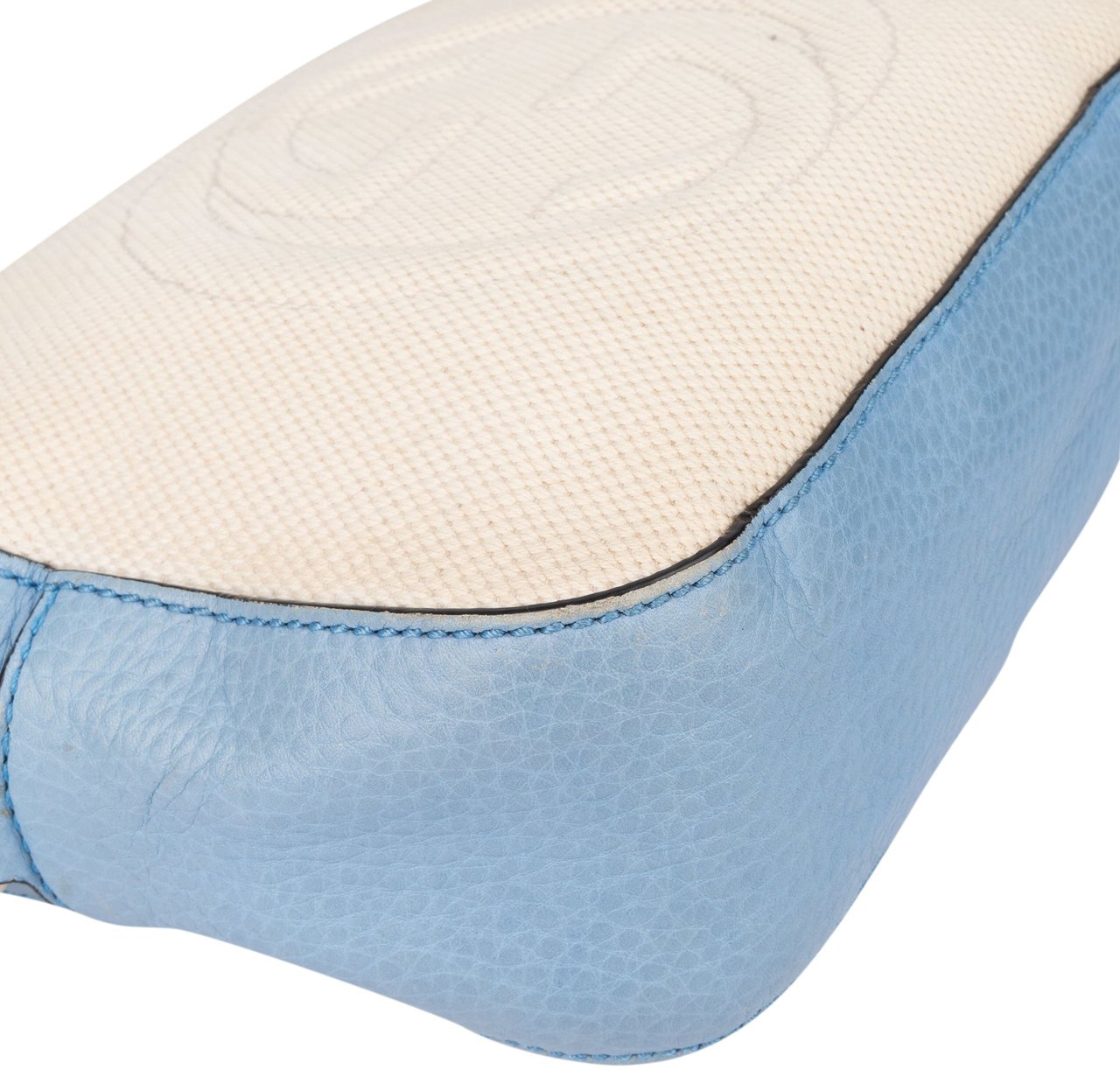 Gucci Gucci Bicolor GG Soho Crossbody Bag Blauw