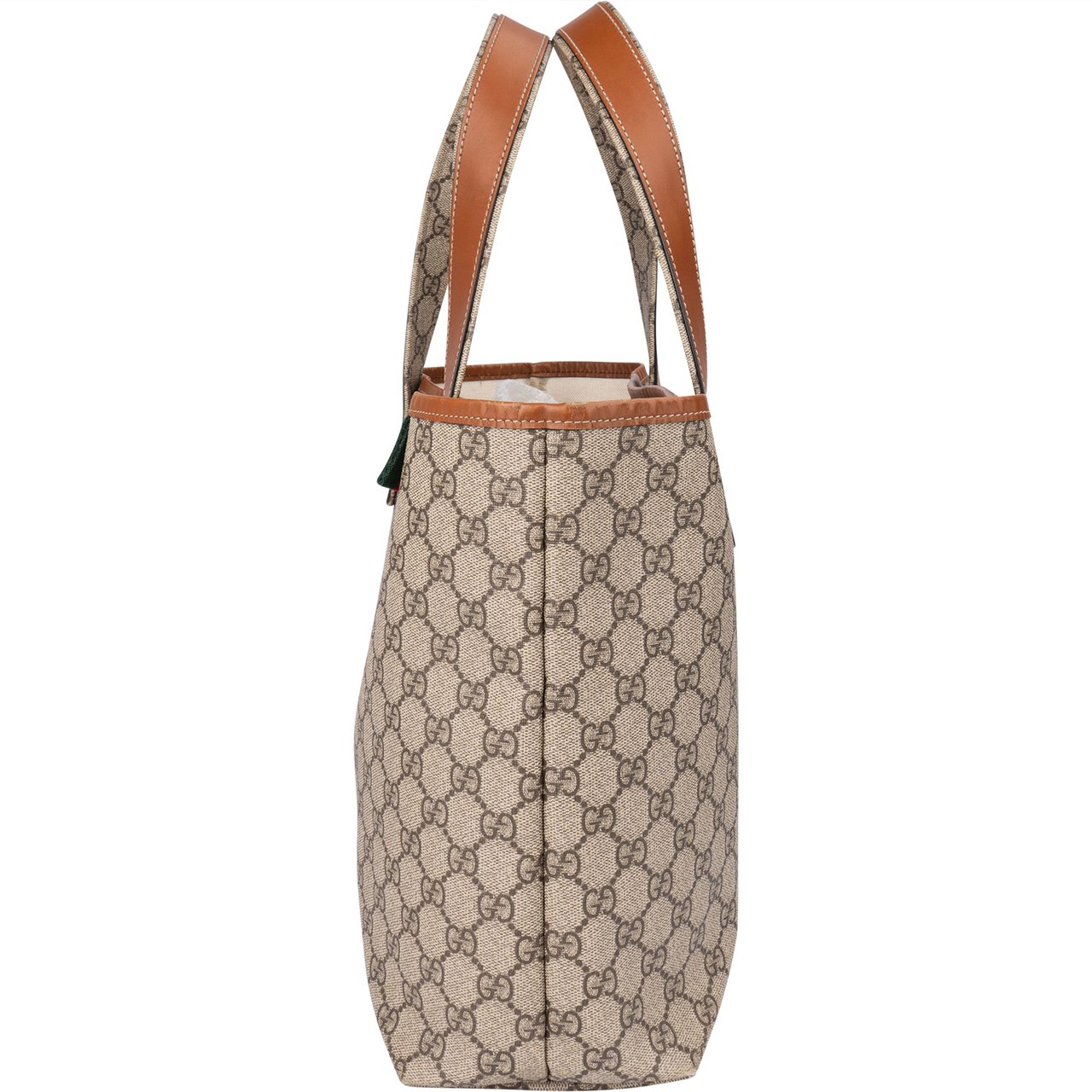 Gucci Gucci GG Canvas Monogram Handbag Bruin