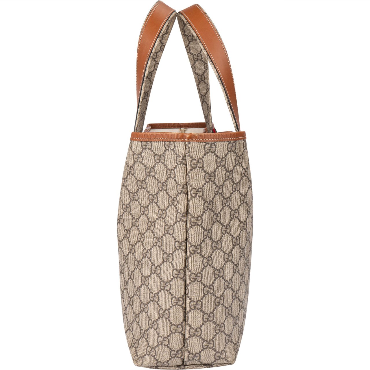 Gucci Gucci GG Canvas Monogram Handbag Bruin
