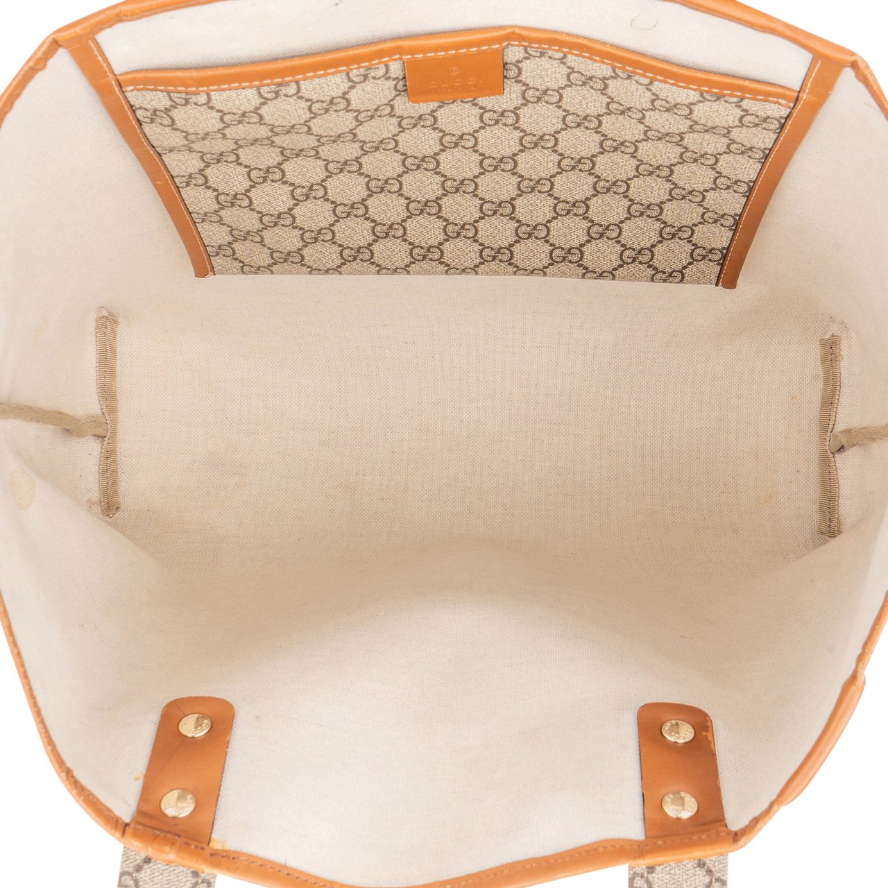 Gucci Gucci GG Canvas Monogram Handbag Bruin