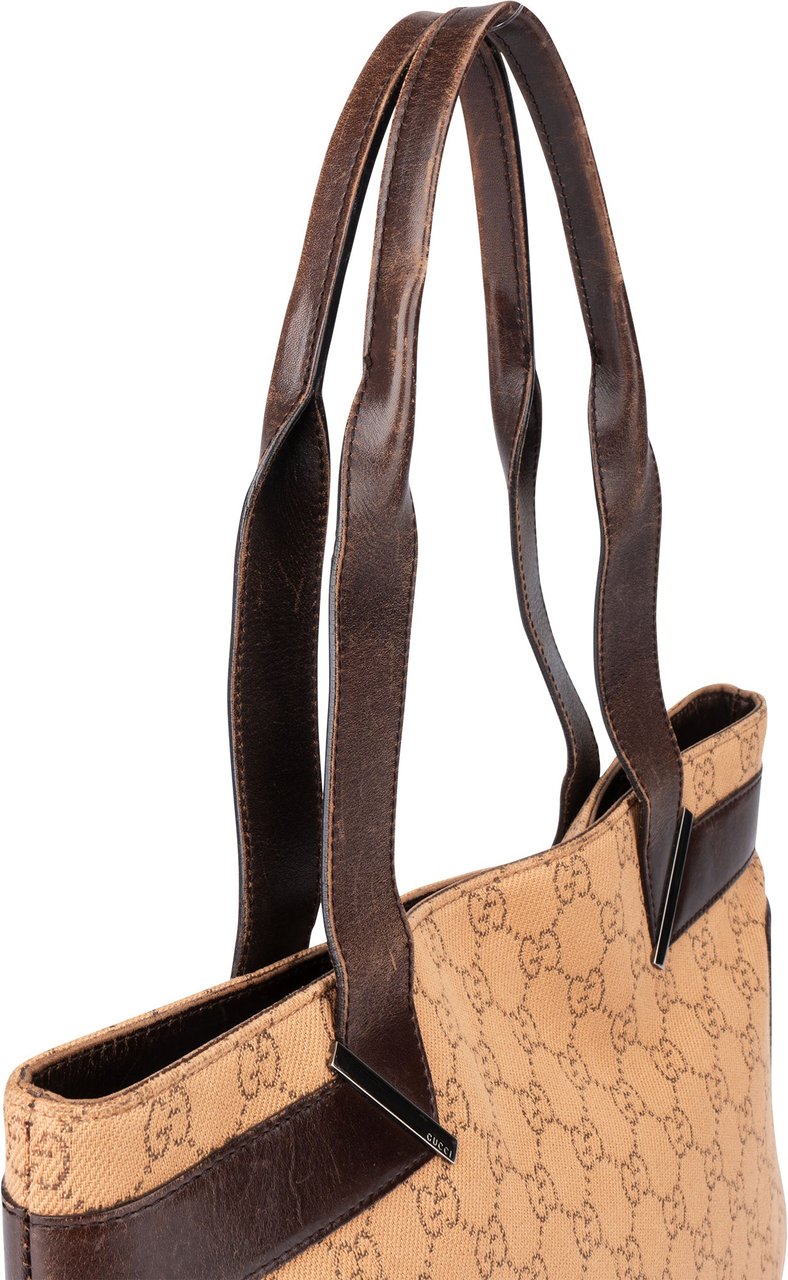 Gucci Gucci GG Monogram Handbag Bruin