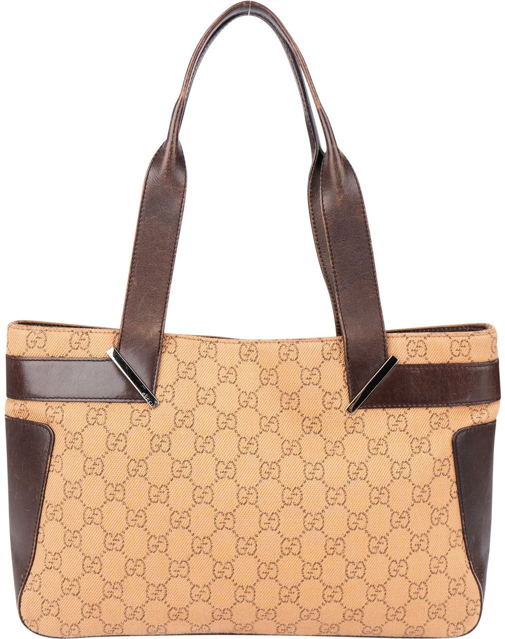 Gucci Gucci GG Monogram Handbag Bruin