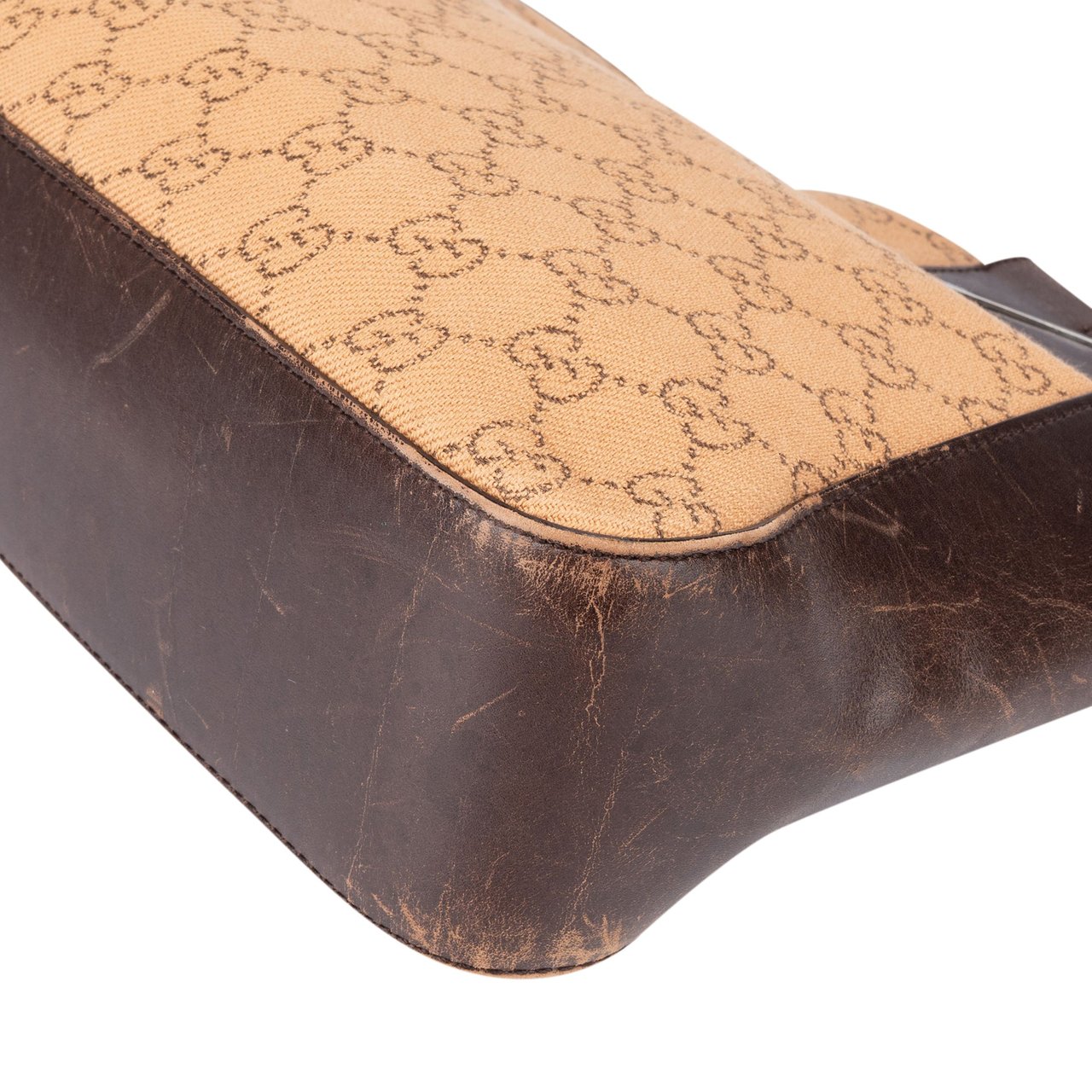 Gucci Gucci GG Monogram Handbag Bruin