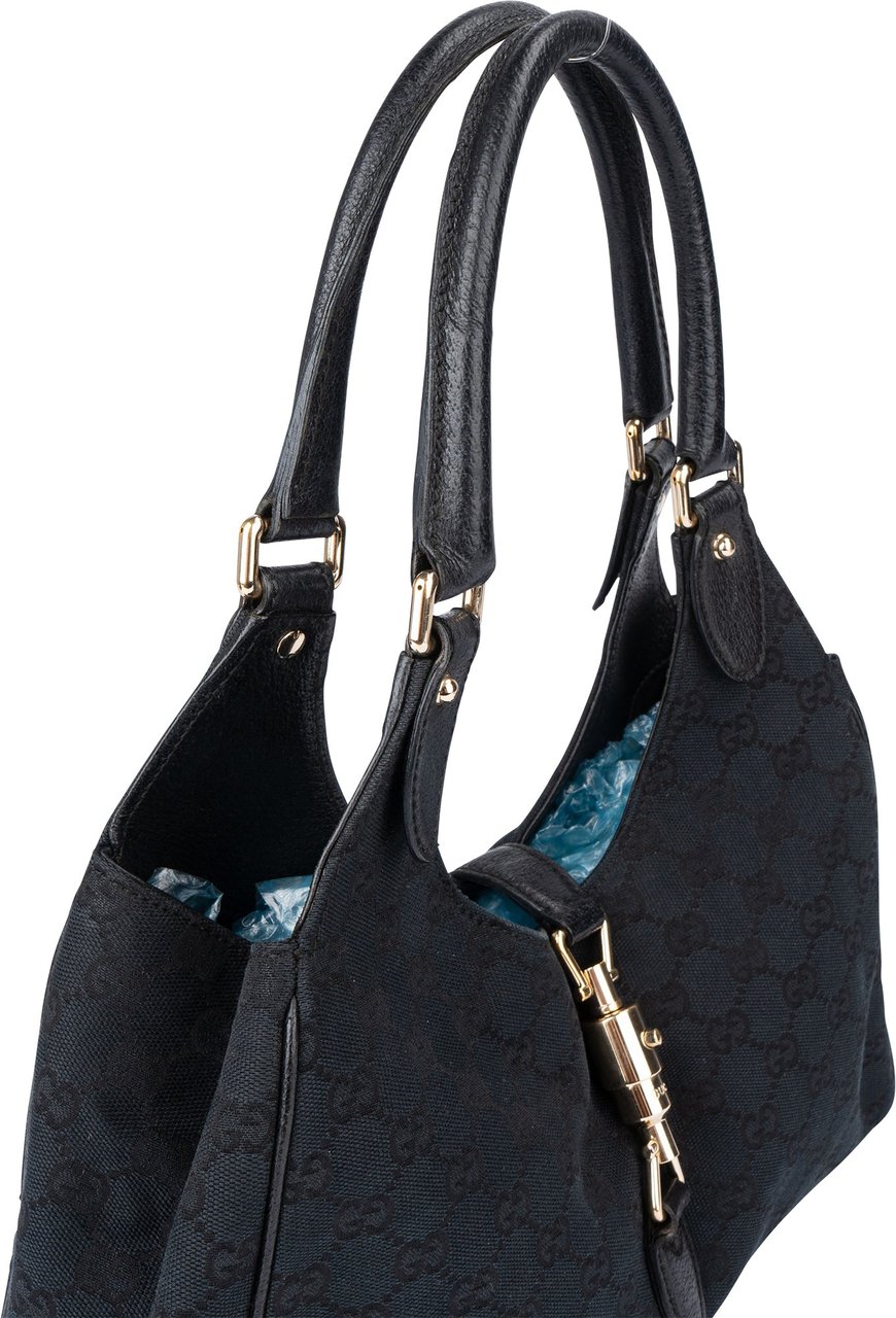 Gucci Gucci GG Monogram Jackie Handbag Zwart