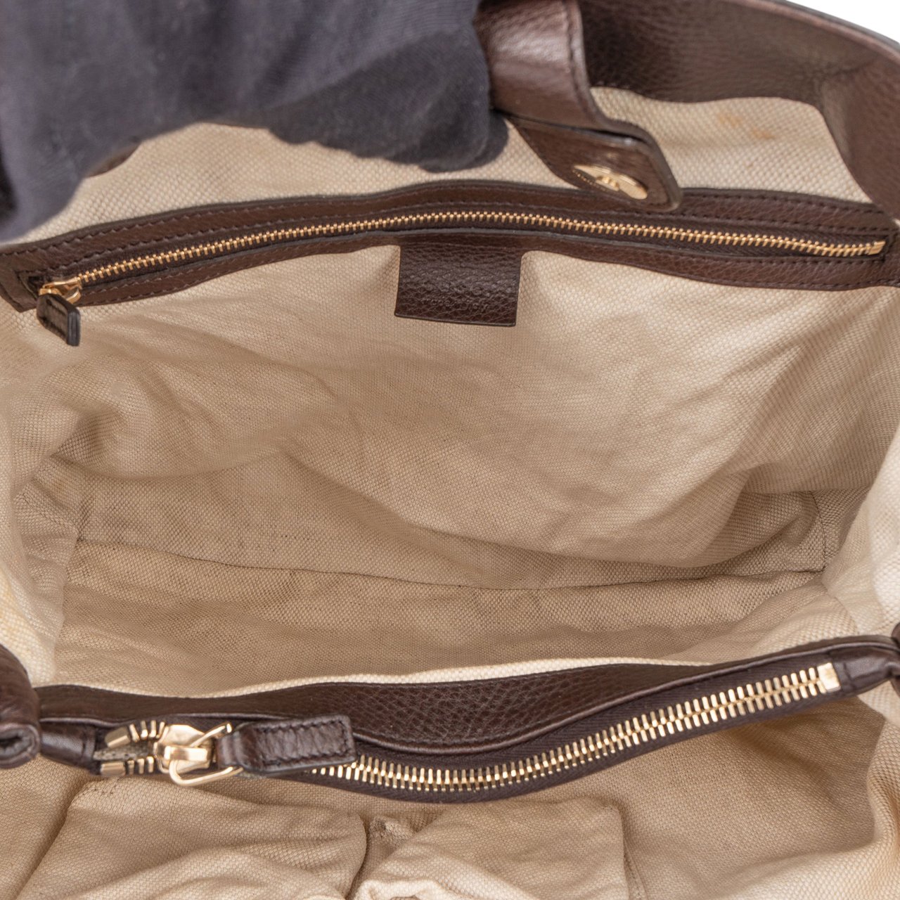 Gucci Gucci GG Monogram Bamboo Handbag Bruin
