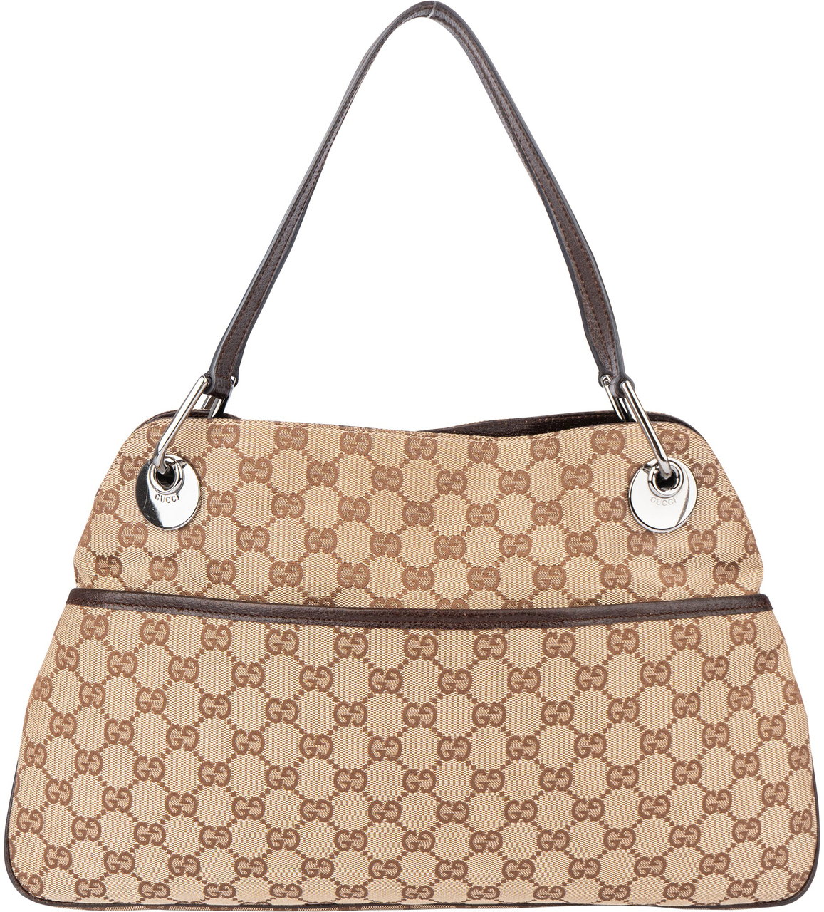 Gucci Gucci GG Monogram Eclipse Handbag Bruin