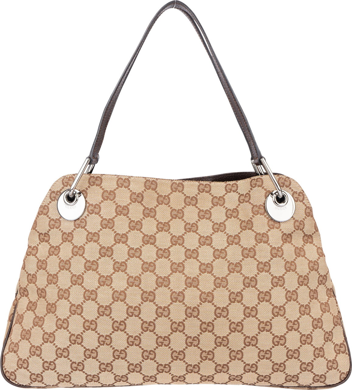 Gucci Gucci GG Monogram Eclipse Handbag Bruin
