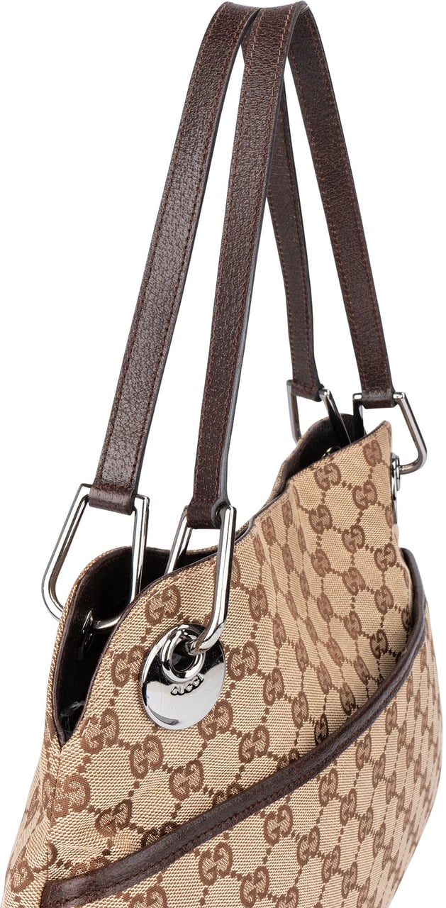 Gucci Gucci GG Monogram Eclipse Handbag Bruin