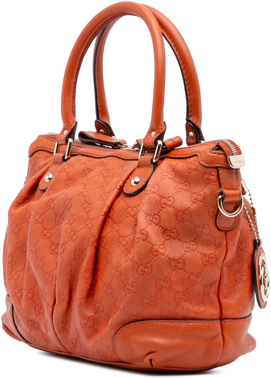 Gucci Guccissima Sukey Satchel Oranje