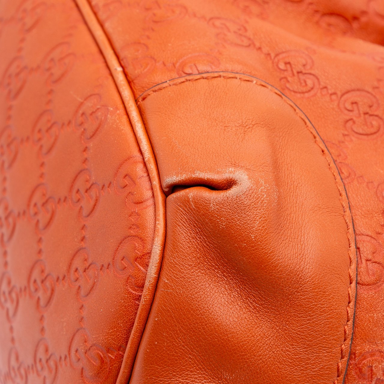 Gucci Guccissima Sukey Satchel Oranje