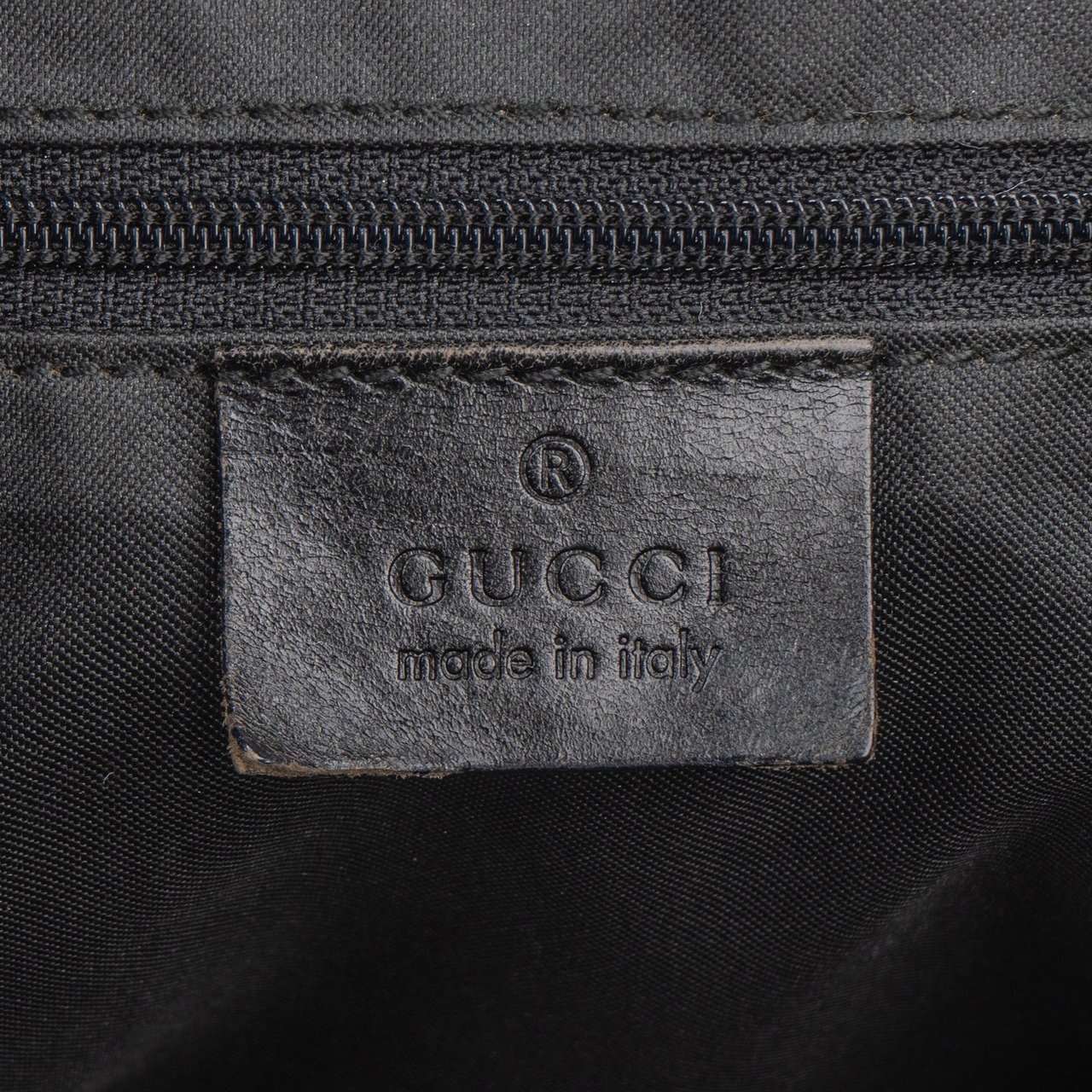 Gucci Gucci Suede GG Monogram Handbag Zwart