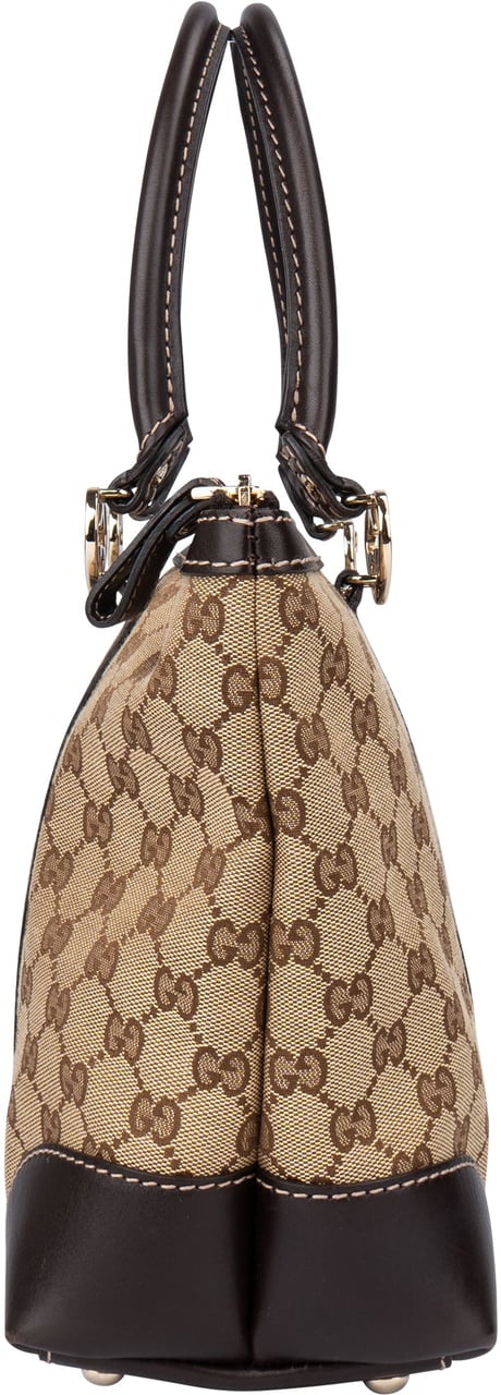 Gucci GG Monogram Twin Heart Handbag Bruin