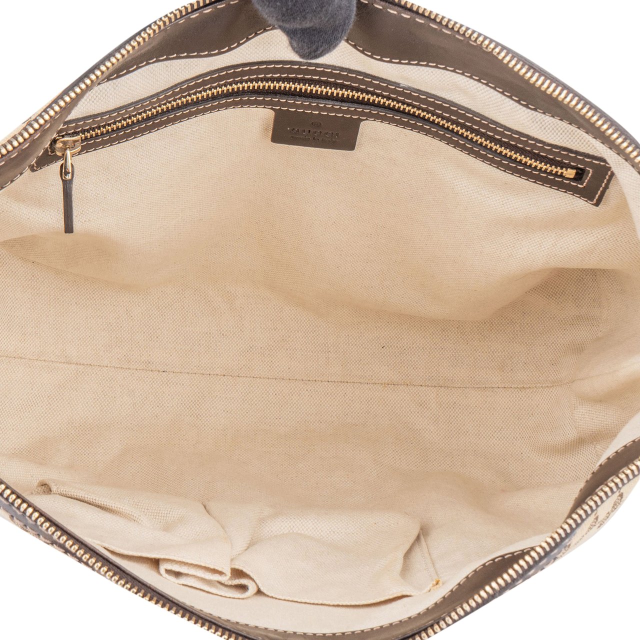 Gucci Gucci GG Monogram Twin Heart Handbag Bruin