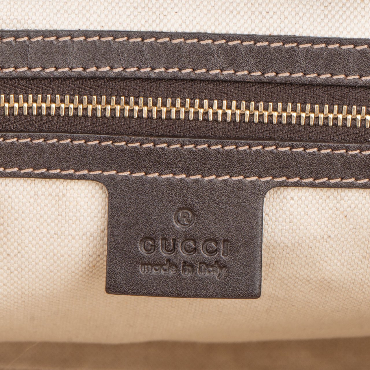 Gucci Gucci GG Monogram Twin Heart Handbag Bruin