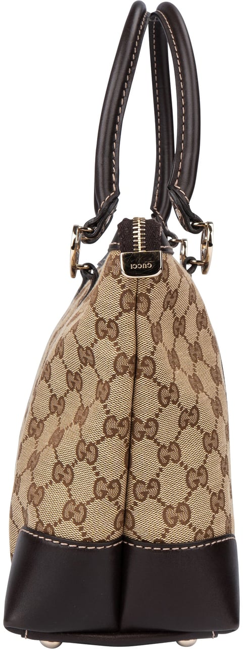 Gucci Gucci GG Monogram Twin Heart Handbag Bruin