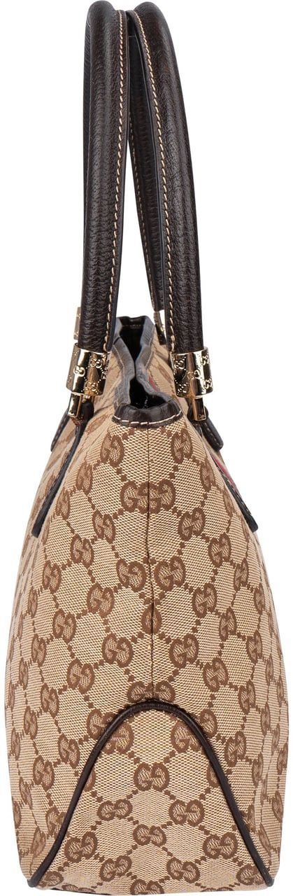 Gucci Gucci GG Monogram Sherry Line Handbag Bruin
