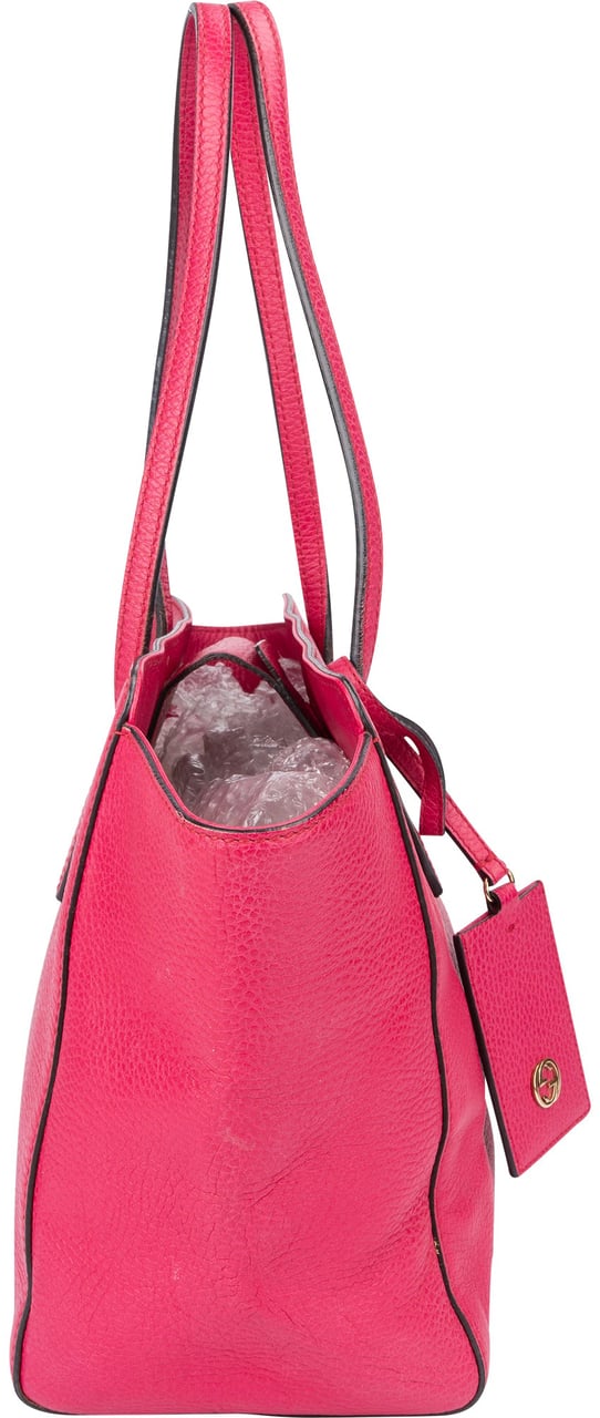 Gucci Gucci Pink Leather Swing Handbag Roze