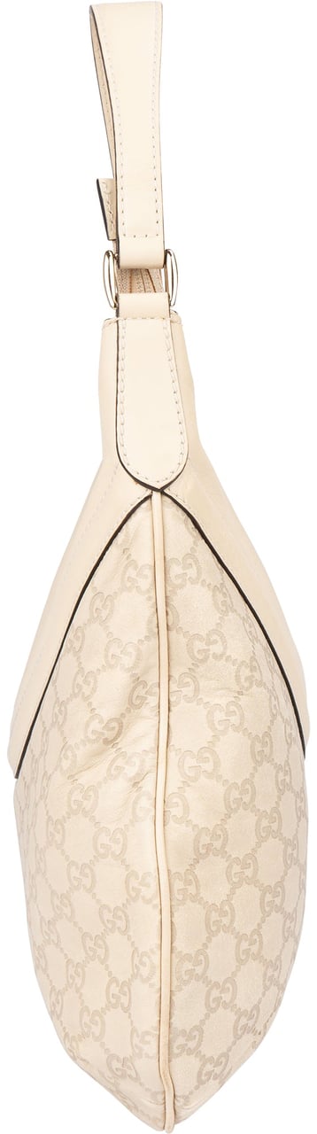 Gucci Gucci Leather GG Monogram Hobo Bag Wit
