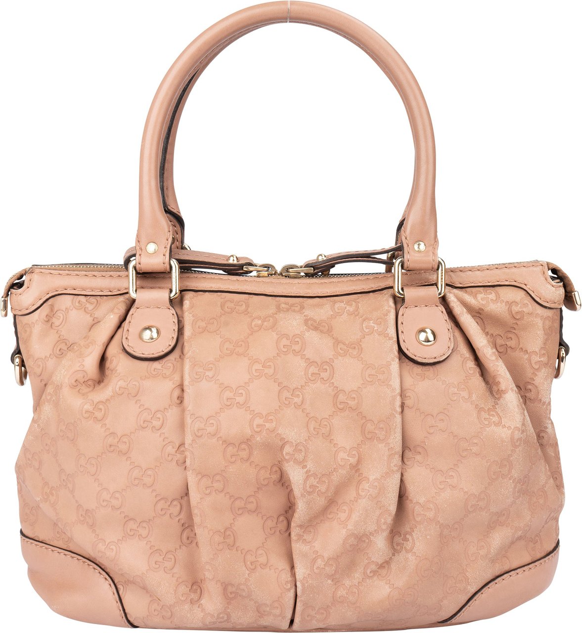 Gucci Leather GG Monogram Sukey Handbag Roze