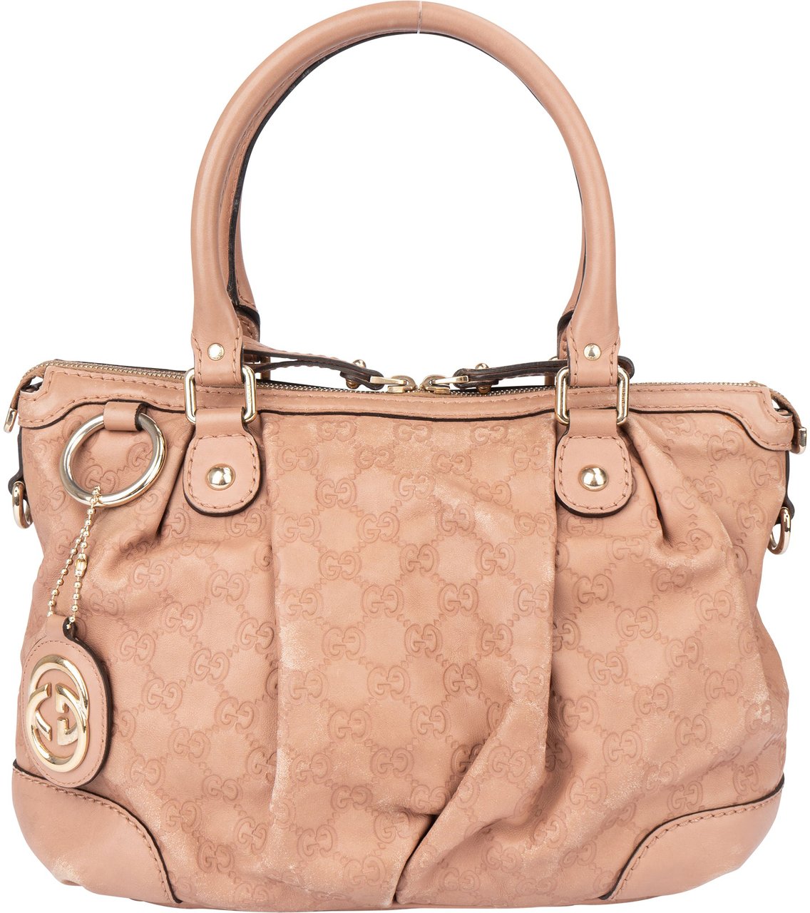 Gucci Gucci Leather GG Monogram Sukey Handbag Roze