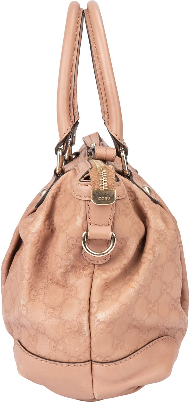 Gucci Leather GG Monogram Sukey Handbag Roze