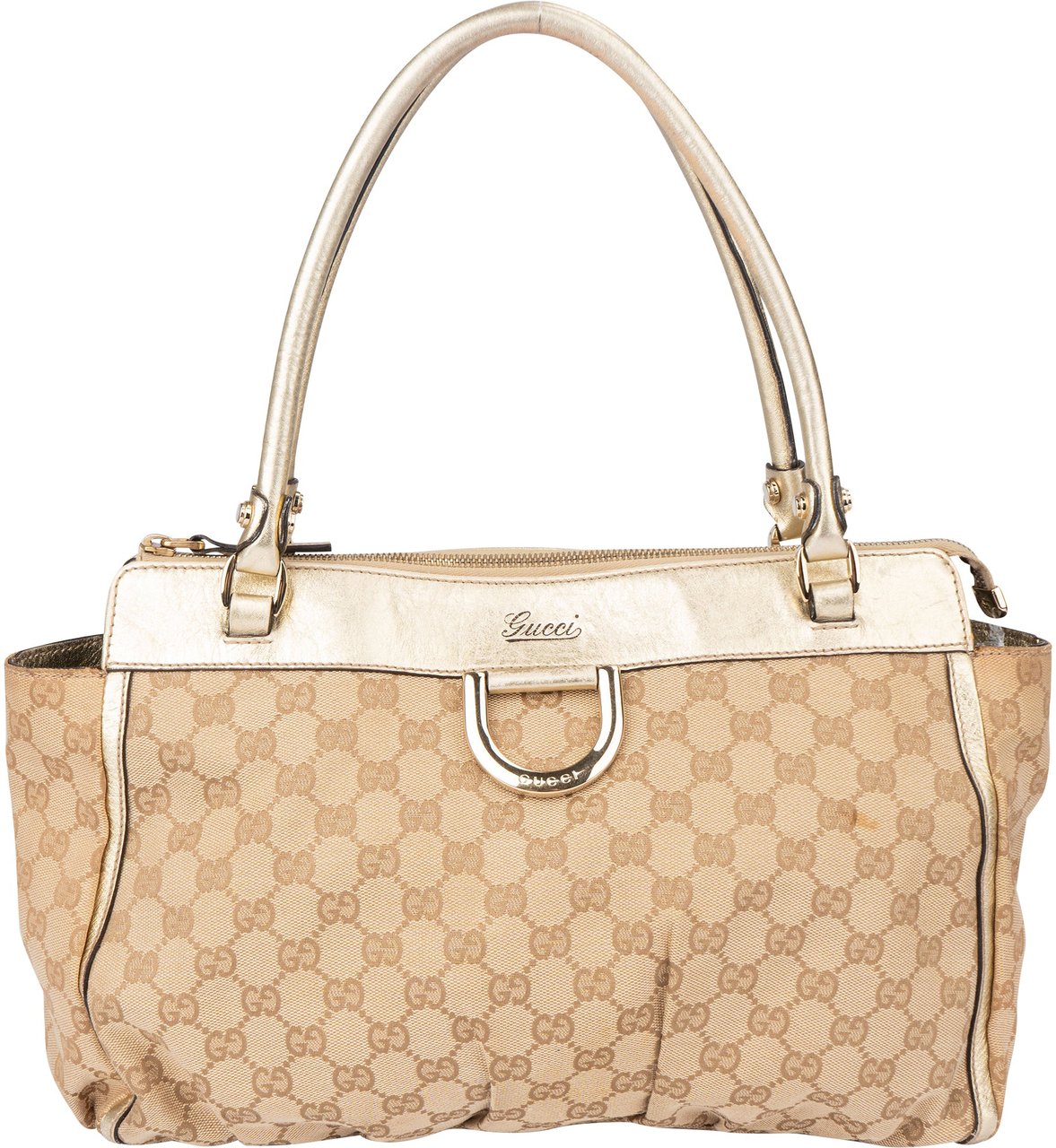 Gucci Gucci GG Monogram Abbey Handbag Bruin