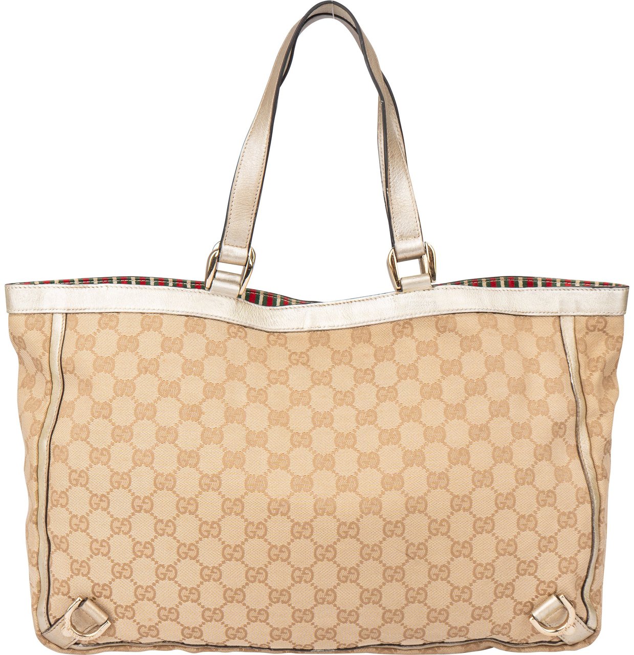 Gucci Gucci GG Monogram Abbey Handbag Bruin