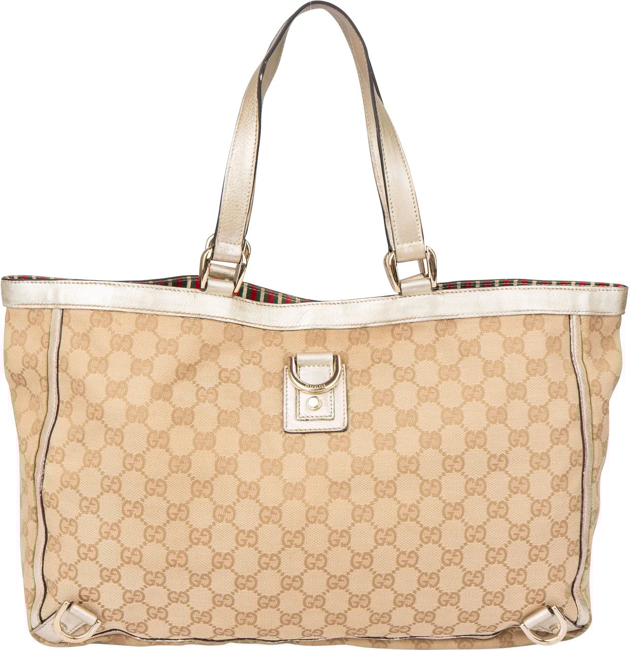 Gucci Gucci GG Monogram Abbey Handbag Bruin