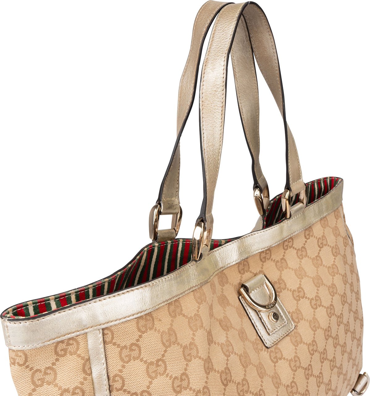 Gucci Gucci GG Monogram Abbey Handbag Bruin