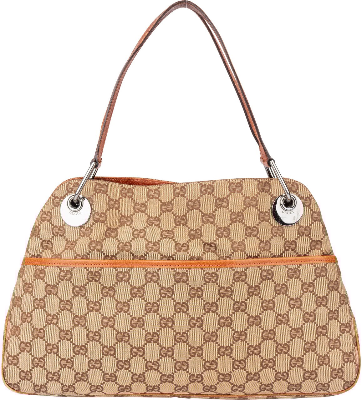 Gucci Gucci GG Monogram Eclipse Handbag Bruin