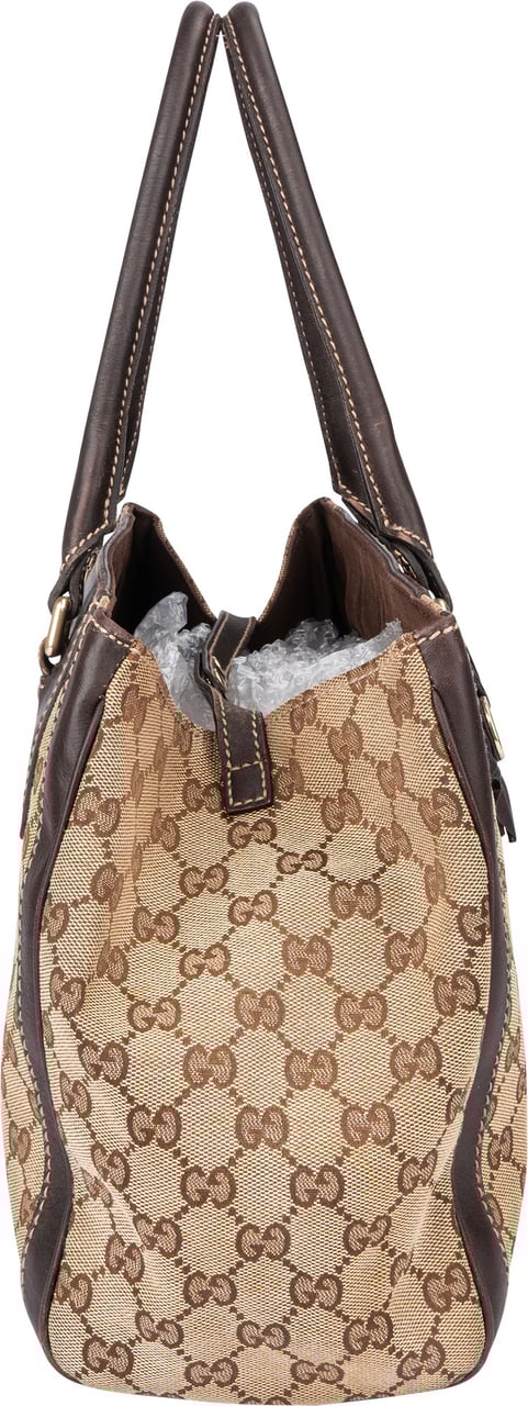 Gucci Gucci GG Monogram Flower Handbag Bruin