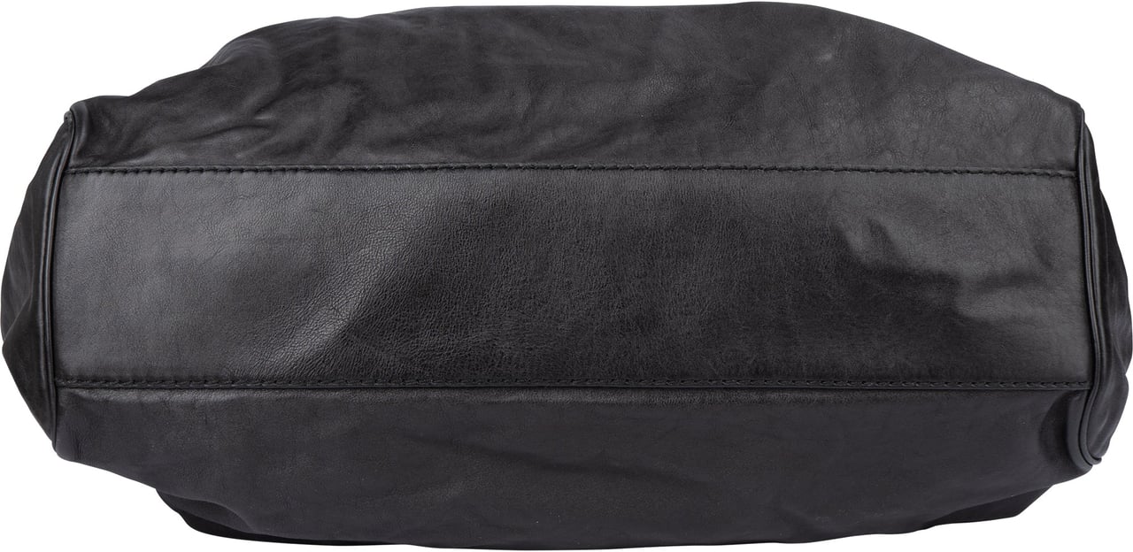 Gucci Gucci Black Leather Sukey Handbag Zwart