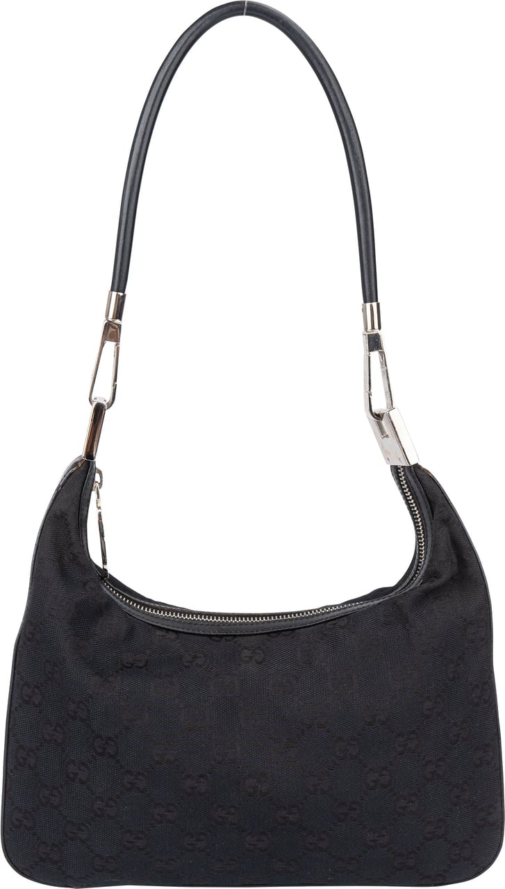 Gucci Gucci GG Monogram Shoulder Bag Zwart