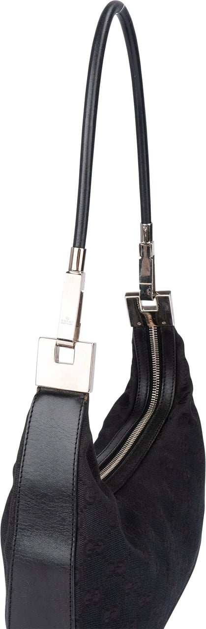 Gucci Gucci GG Monogram Shoulder Bag Zwart